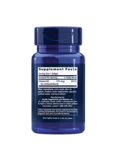 Life Extension Vitamin D3 175 Mcg (7000 Iu) Promotes Bone Health Brain Health And Immune Function Nongmo Glutenfree 1 Daily 60 Softgels  - Image 3