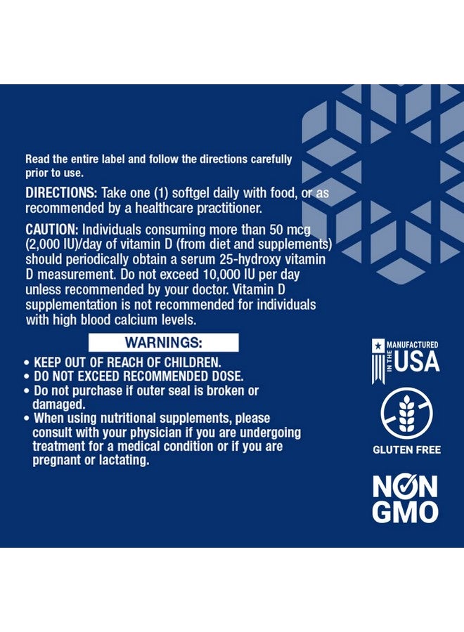 Life Extension Vitamin D3 175 Mcg (7000 Iu) Promotes Bone Health Brain Health And Immune Function Nongmo Glutenfree 1 Daily 60 Softgels - Image 4