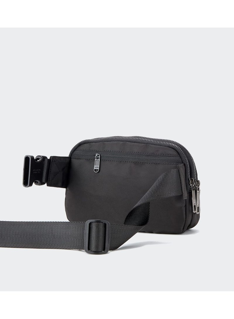 Everywhere Belt Bag for Women, 5 Zipper Pockets Nylon Crossbody Fanny Pack Purse - Image 2