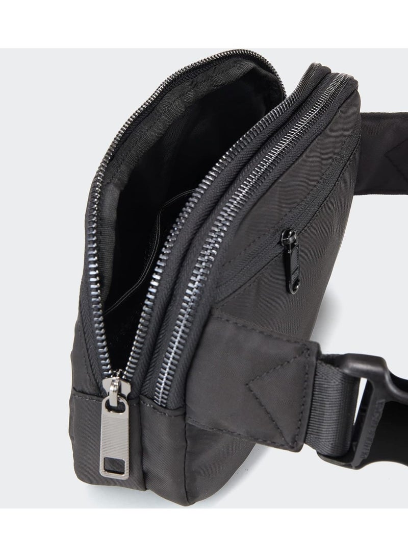 Everywhere Belt Bag for Women, 5 Zipper Pockets Nylon Crossbody Fanny Pack Purse - Image 3