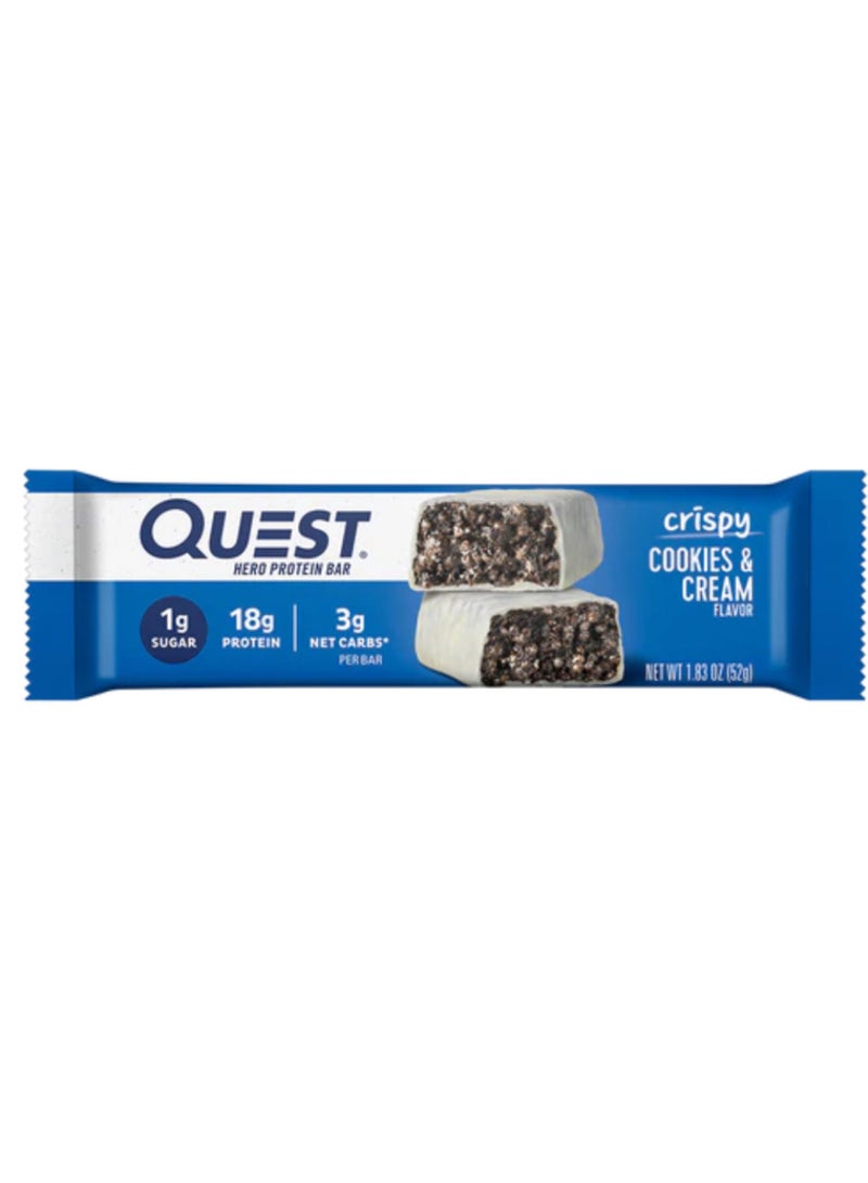 Quest Nutrition Hero Protein Bars Cookies And Cream - Image 1