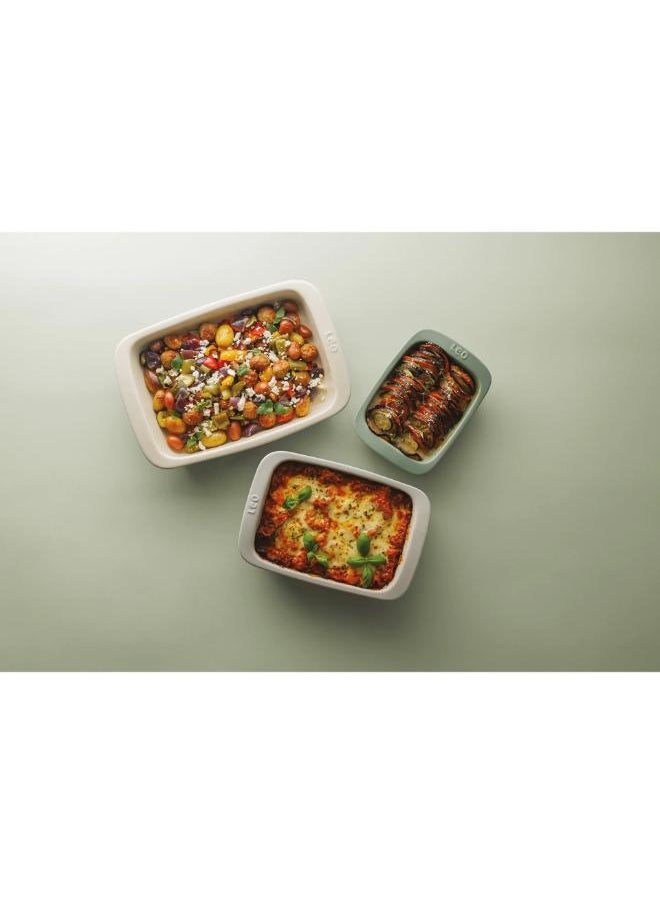 Berghoff Pack Of 3 Rectangular Baking Dish    cm-Multicolour  - Image 2