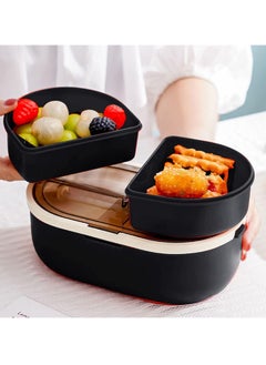 Lunch Box for Kids, Double Layer Leak-Proof Lunch Bento Box, Adult Bento Box with Lunch Bag and Tableware, Microwave, Dishwasher and Refrigerator Safe - pzsku/Z012DEFC974DCFA8CC005Z/45/_/1734491608/c01b569f-379e-46ff-8d50-e2a0a556be7b