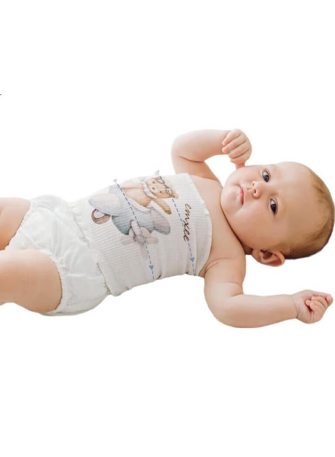 Emxee Baby Belly Band, Spring And Summer Infant Belly Protection, All-Season Newborn Umbilical Cord Protector, 17*17Cm - Image 2