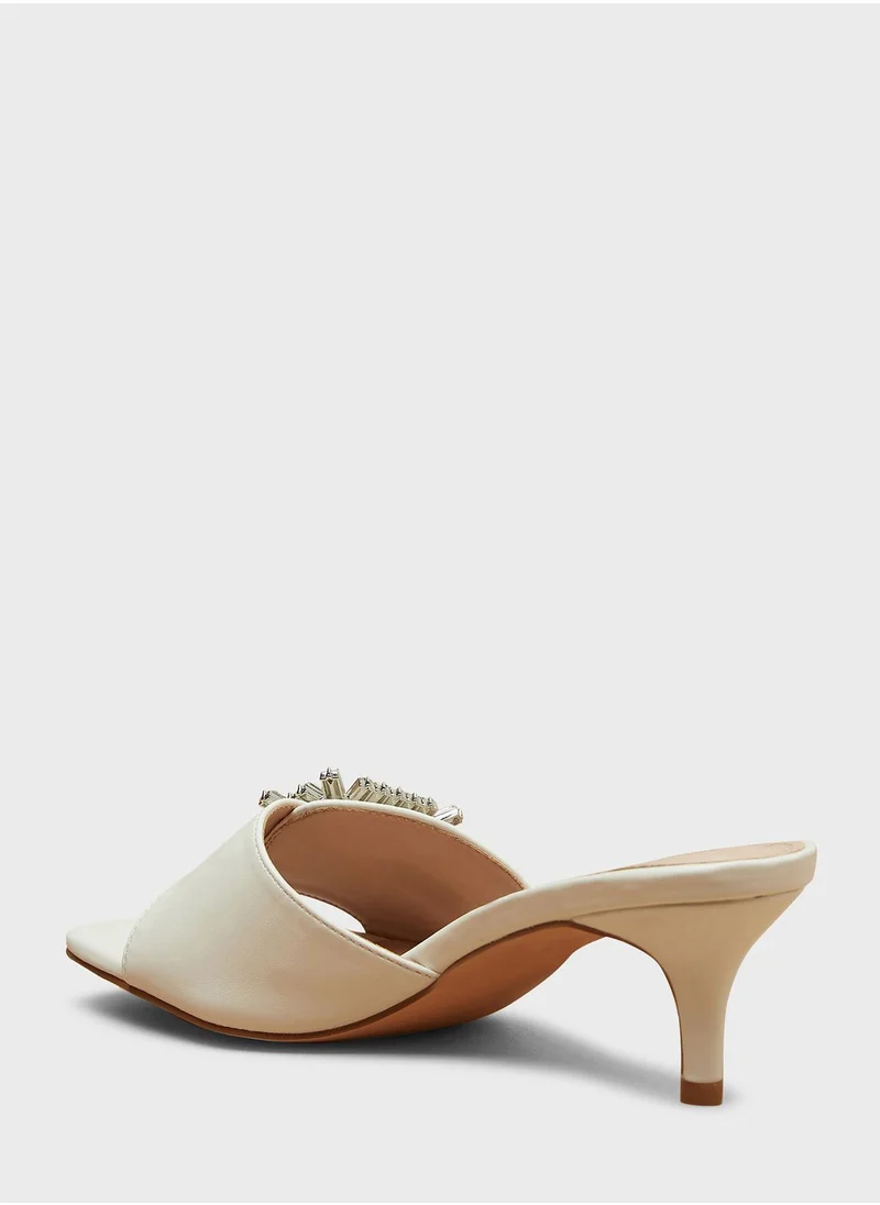 Celeste Single Strap Mid Heel Sandals