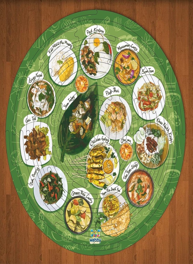 Webby Noozles Thai Food Wooden Puzzle, 70 Pcs for Boys and Girls - Image 4