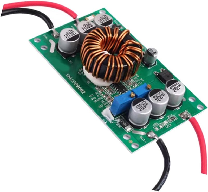 600W Boosts Converter 10-60V to 12-60V Output Step Up Drive Power Board Adjustable Power Supply Module High Efficiency - Image 1