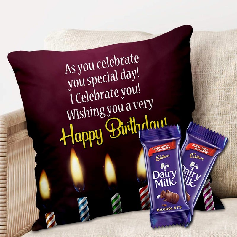 Midiron Birthday Gifts Printed Cushion 16 16 in Gift for Sister Brother Wife Husband Friend Mother Father IZ2025