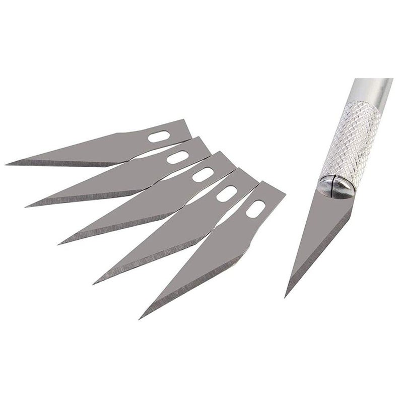 Diy Crafts CTDIYHI37289 Wood Carving Pen Paper Cutter Sculpting Cutting Knife With Blades Pack of 6 2 Multicolor - Image 4