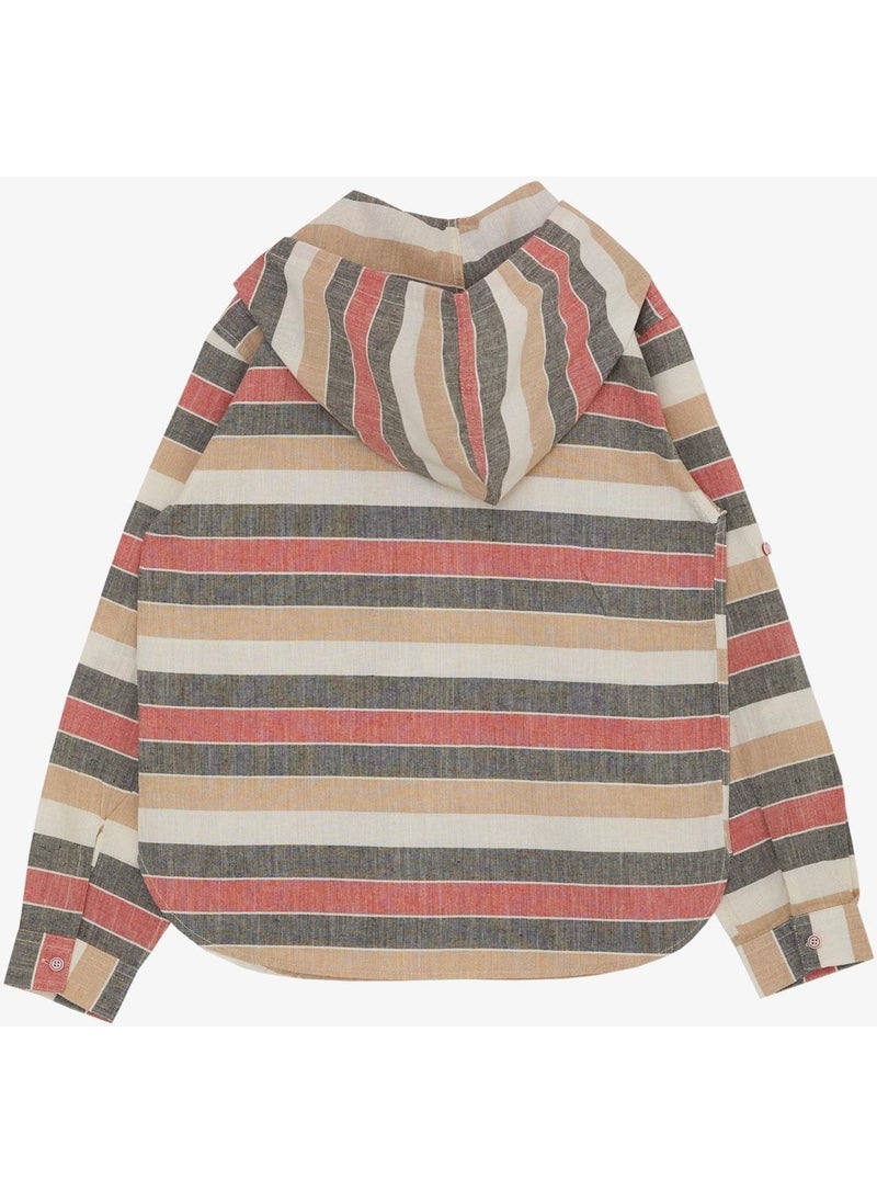 Jack Lions - Boy Shirt Hooded with Zipper Pocket 5-14YEARS, Mixed Color - Image 1
