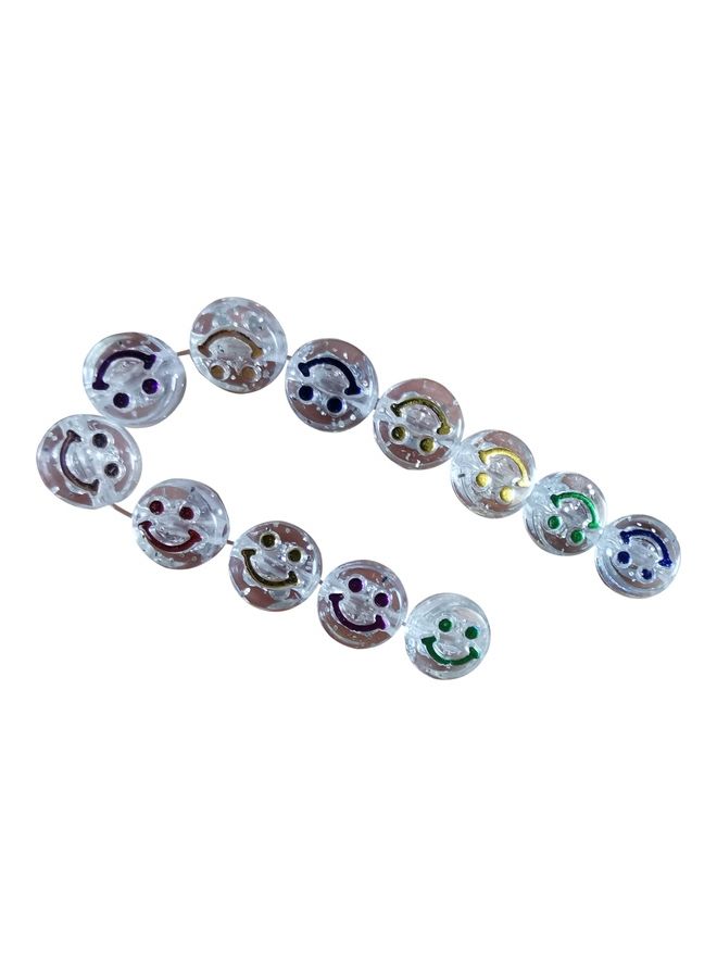 NIBEMINENT 250-Piece Craft Making Smiley Face Beads 0.10x0.6cm - Image 4
