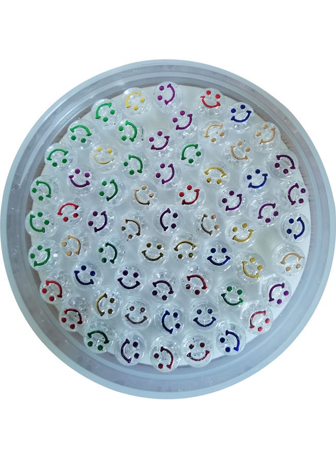 NIBEMINENT 250-Piece Craft Making Smiley Face Beads 0.10x0.6cm - Image 5