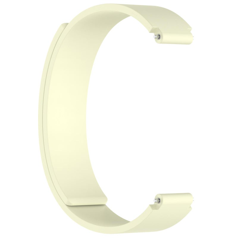 erorex For Xiaomi Smart Band 10 / 9 / 8 Soft Silicone Magnetic Watch Band(Milky White) - Image 4