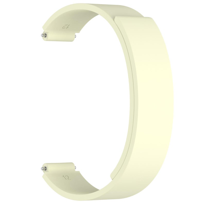 erorex For Xiaomi Smart Band 10 / 9 / 8 Soft Silicone Magnetic Watch Band(Milky White) - Image 3