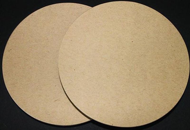 ARS 6 Pieces, 6Mm Mdf Diy Circle 30 X 30 Cm Brown - Image 2
