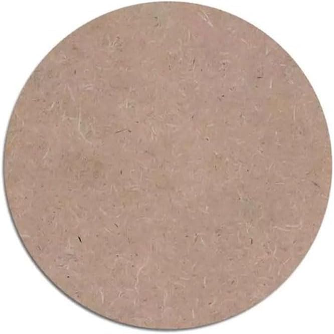 ARS 6 Pieces, 6Mm Mdf Diy Circle 30 X 30 Cm Brown - Image 3