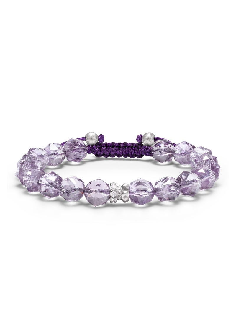 AWNL Women's Beaded Bracelet with Amethyst, Rosa Roxburghii Charm with S925 Sterling Silver Gift for Girlfriend  Wife Daughter - Image 3