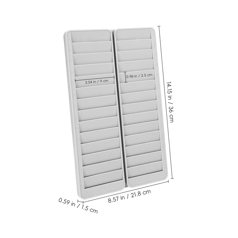 Wall Mounted Card Holder Rack With Slots For Office Warehouse Factory Storage - Image 4