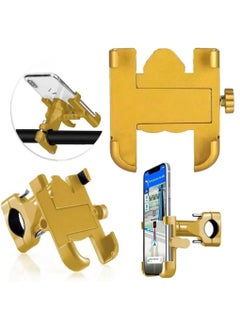 Generic Universal Waterproof Metal Mobile Holder 360° with Mounting Clip & GPS Navigation System for All Bikes & Cars - Fits Devices from 3.5 to 7 Inches  - Image 1