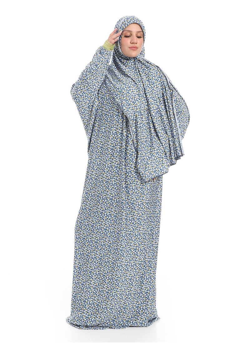 سيزار اسدال صلاة حريمي مزود بنقش ورد  - Image 2