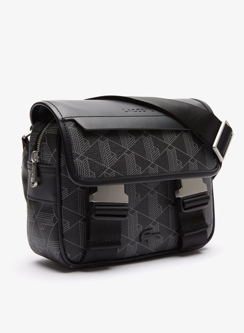 LACOSTE Lacoste Men's The Blend Clip Flap Satchel  - Image 3