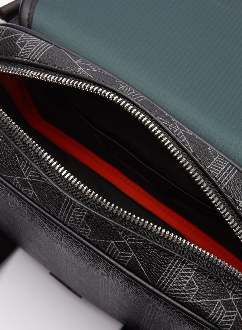 LACOSTE Lacoste Men's The Blend Clip Flap Satchel  - Image 4