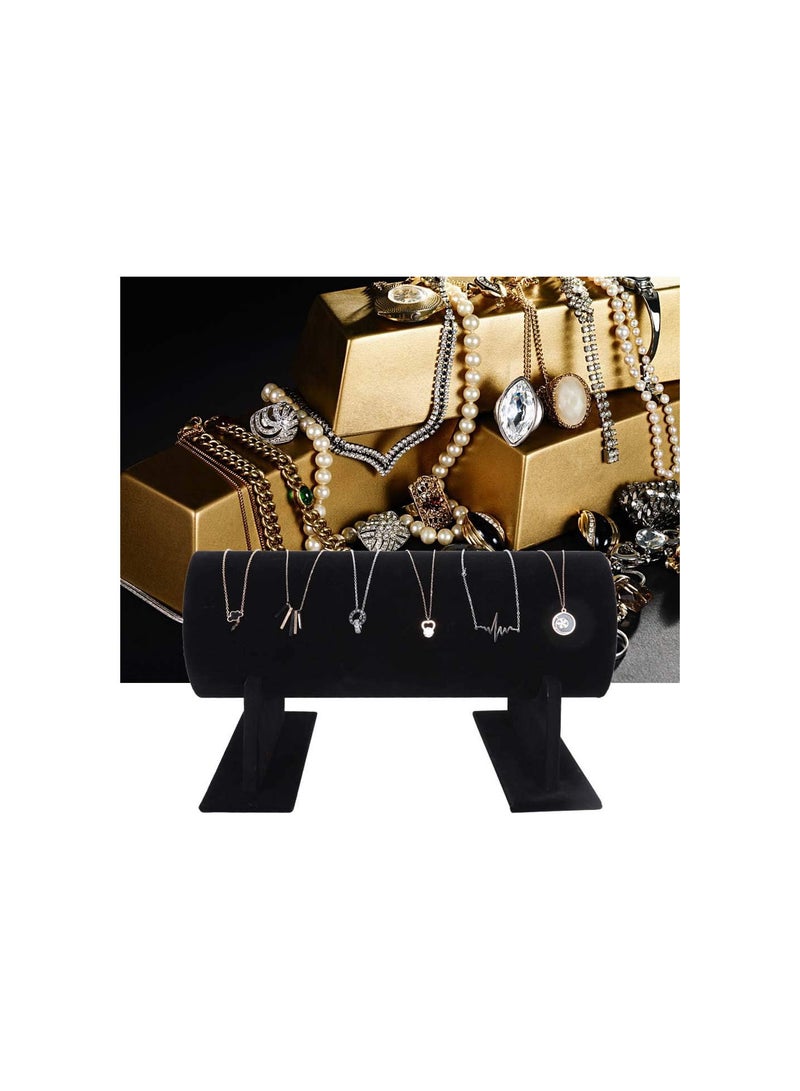 GGOOT Headband Holder, Black Velvet Jewelry Bracelet Display Stand for Jewelry Store, 11.8 x 5.9 x 6.5 in - Image 3