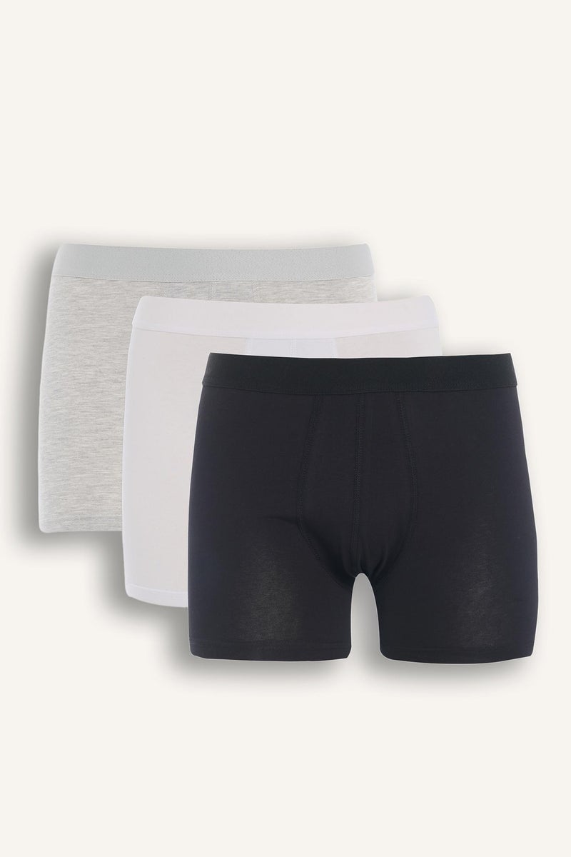 DeFacto Man Long Fit 3 Pack Boxer Shorts  - Image 1