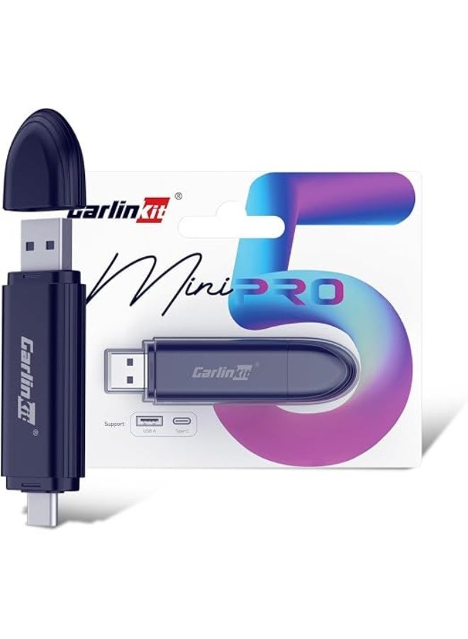 كار لينكيت محول كاربلاي لاسلكي اس إي ميني برو - دونجل USB نوع سي للتوصيل والتشغيل لآيفون، اتصال تلقائي سريع، وحدة كاربلاي لاسلكية مدمجة للسيارات بنظام كاربلاي السلكية من الأساس من كار لينك كيت - Image 1