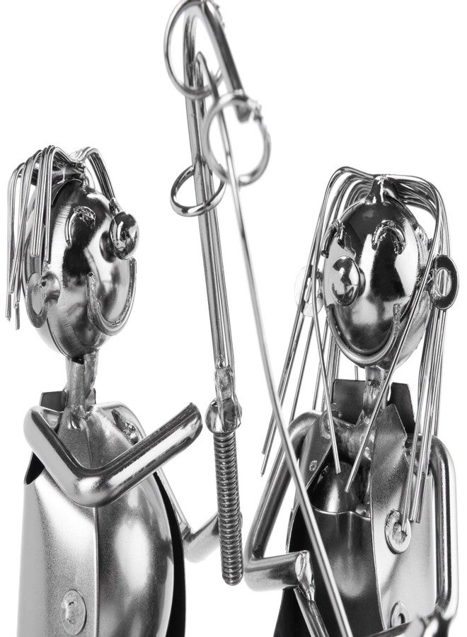 برو بيكر حامل زجاجات نبيذ بروبيكر، زوجان في قارب صيد، منحوتات وتماثيل، ديكور، رفوف وحوامل نبيذ، هدايا، ديكور - Image 5