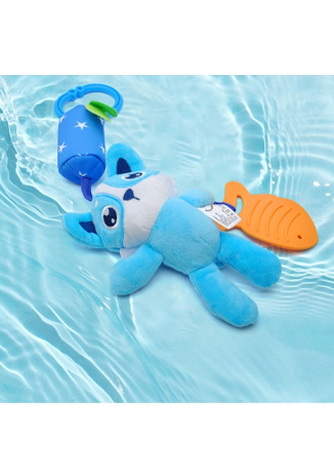 Toys for 0 3 6 9 to 12 Months, Soft Hanging Crinkle Squeaky Sensory Learning Toy Infant Newborn Stroller Car Seat Crib Travel Activity Plush Animal Wind Chime with Teether for Boys Girls - Image 5