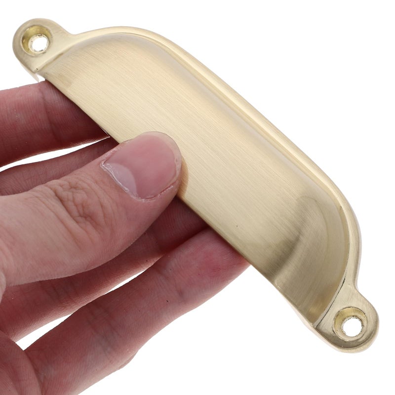 Brushed Gold Metal Drawer Handles 2 Pack Vintage Cabinet Pulls For Kitchen Furniture - Image 5