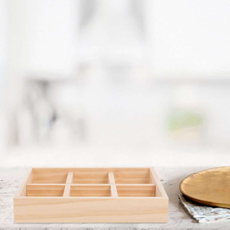 2pcs Rustic Wood Tray For Jewelry Appetizers Small Serving Trays Multi-Purpose Platter For Snacks Vegetables Dips Parties And Daily Use - Image 1
