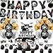 LHDUOFA Drum Party Supplies Music Drum Birthday Party Decorations Includes Drums Happy Birthday Banner Cake Topper Cupcake Toppers Balloons for Drummers Birthday Party Baby Shower Decorations - Image 2