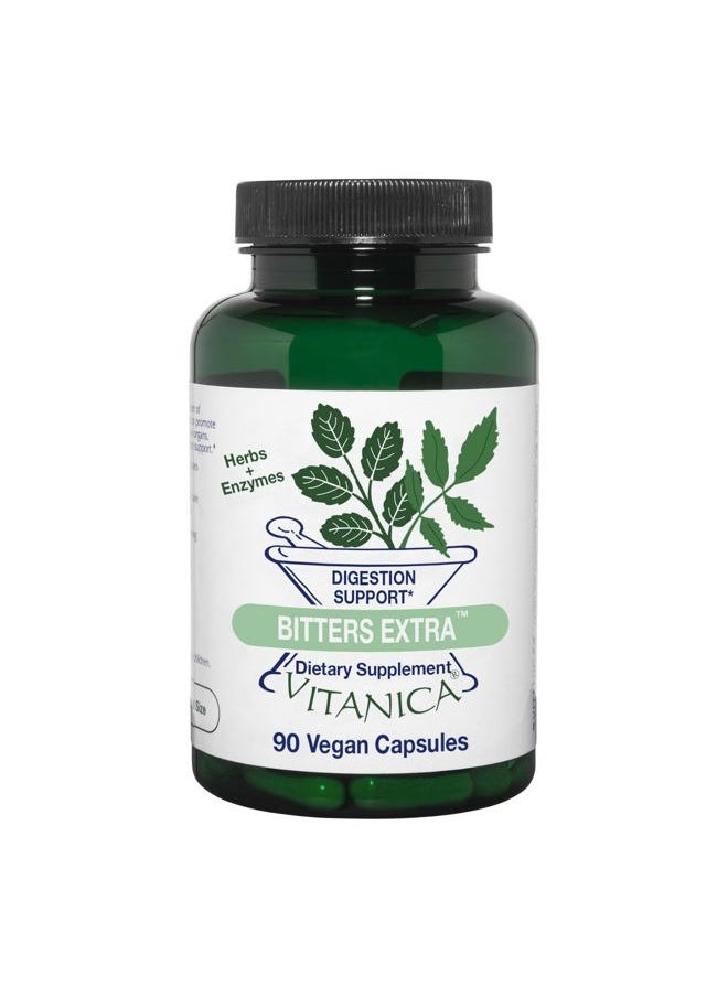Vitanica Bitters Extra, Digestion Support, Vegan, 90 Capsules  - Image 1