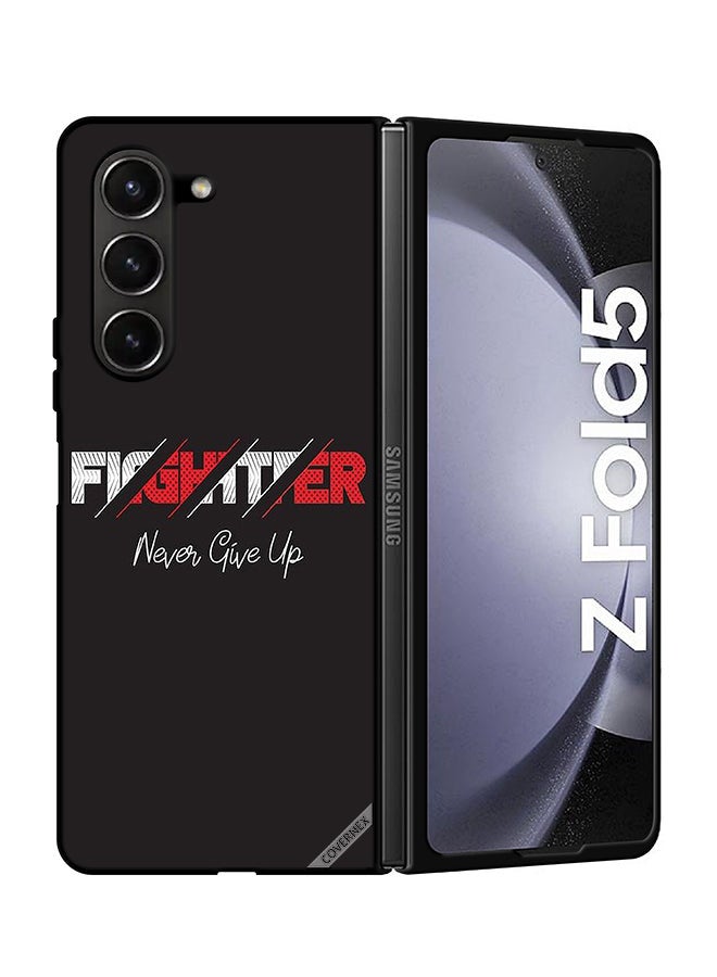 Covernex Protective Case Cover For Samsung Galaxy Z Fold 5 Fighter Never Give Up - Image 1