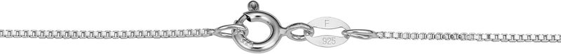 Kooljewelry Sterling Silver Venetian Box Chain Necklace - 0.9 mm Thickness, 20 Inch Length - Image 3
