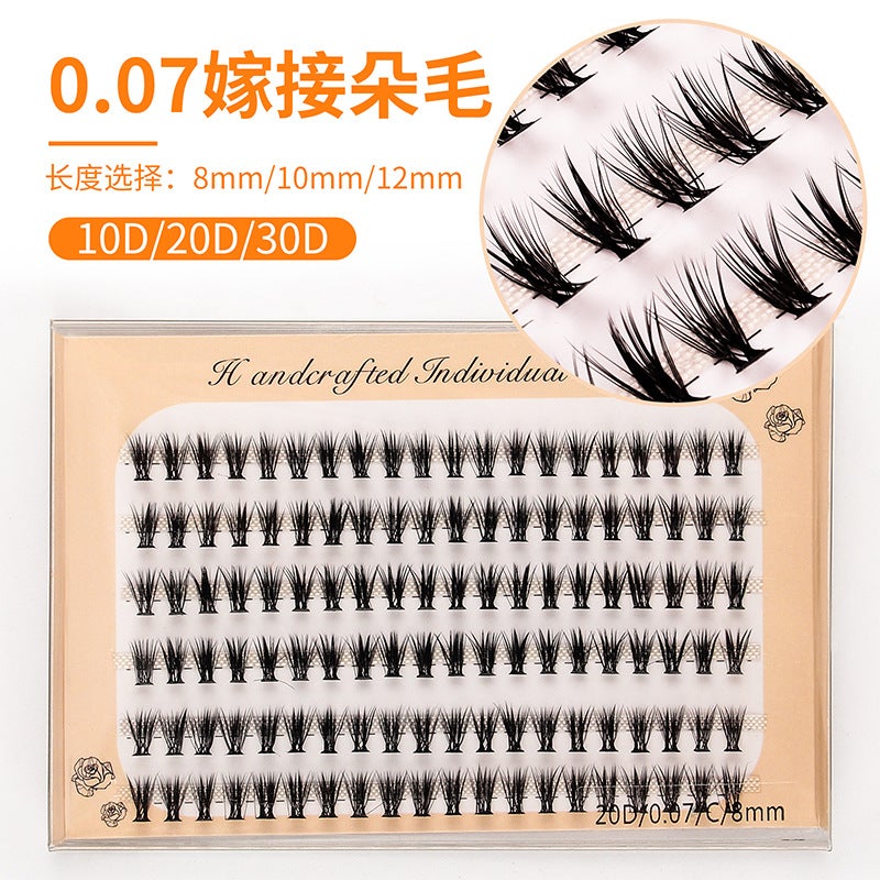 SHIDISHANGPIN European and American Style Mixed Length False Eyelashes for Natural Dense Look - Image 1