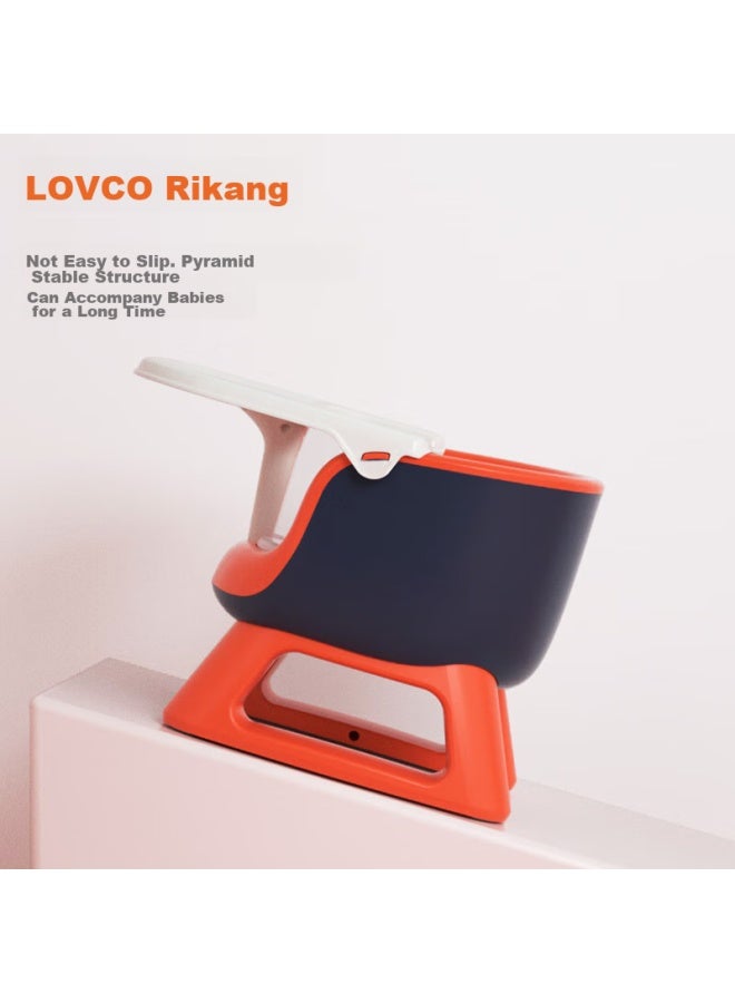 Rikang Baby High Chair, Booster Seat, Infant Learning Chair, Multifunctional Children's Dining Chair, Rk-x2009 Orange - Image 4