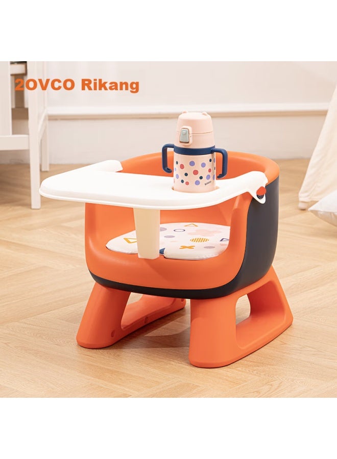 Rikang Baby High Chair, Booster Seat, Infant Learning Chair, Multifunctional Children's Dining Chair, Rk-x2009 Orange - Image 1