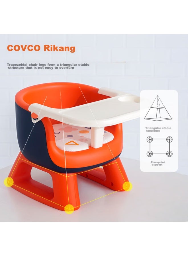 Rikang Baby High Chair, Booster Seat, Infant Learning Chair, Multifunctional Children's Dining Chair, Rk-x2009 Orange - Image 3
