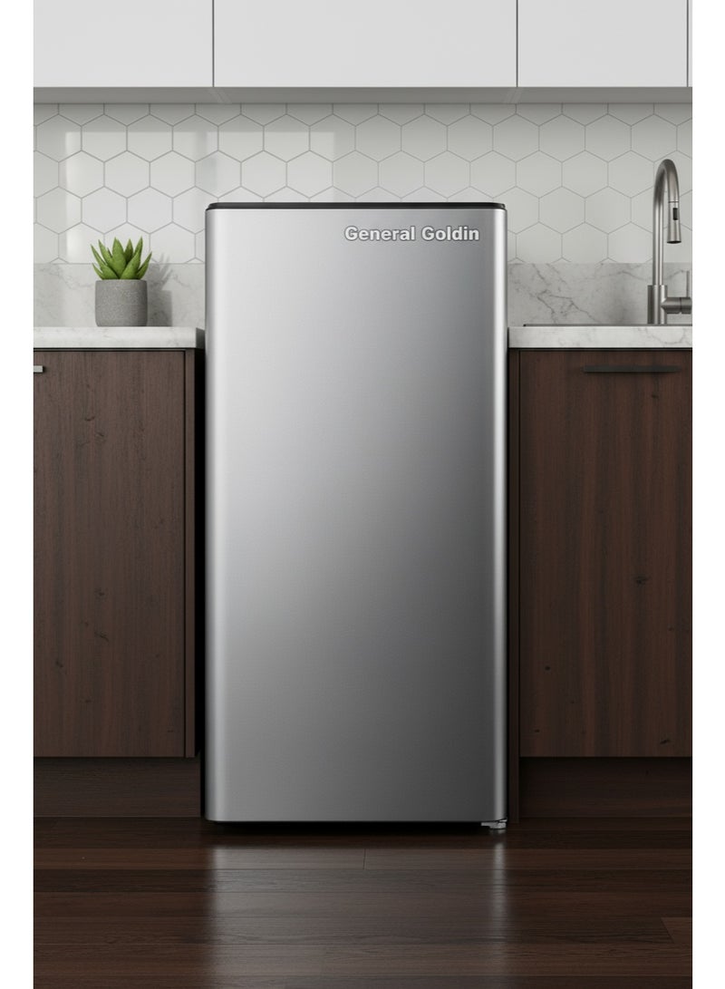 جنرال جولدن ثلاجة جنرال جولدين سعة 150 لترًا و5.3 قدم مكعب، أقصى سعة موفرة للطاقة، لون رمادي أنيق - Image 2
