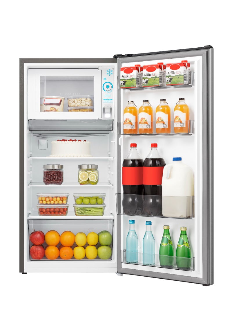 جنرال جولدن ثلاجة جنرال جولدين سعة 150 لترًا و5.3 قدم مكعب، أقصى سعة موفرة للطاقة، لون رمادي أنيق - Image 3