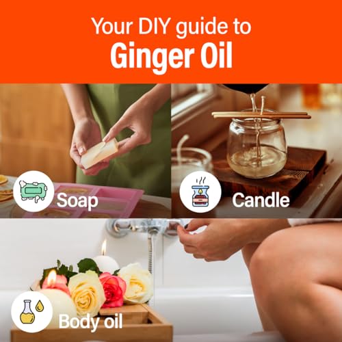 hana H'ana Ginger Essential Oil - 1.02 Fl Oz - for Hair, Skin, Diffuser, Aromatherapy, DIY Candle & Soap Making - Image 5