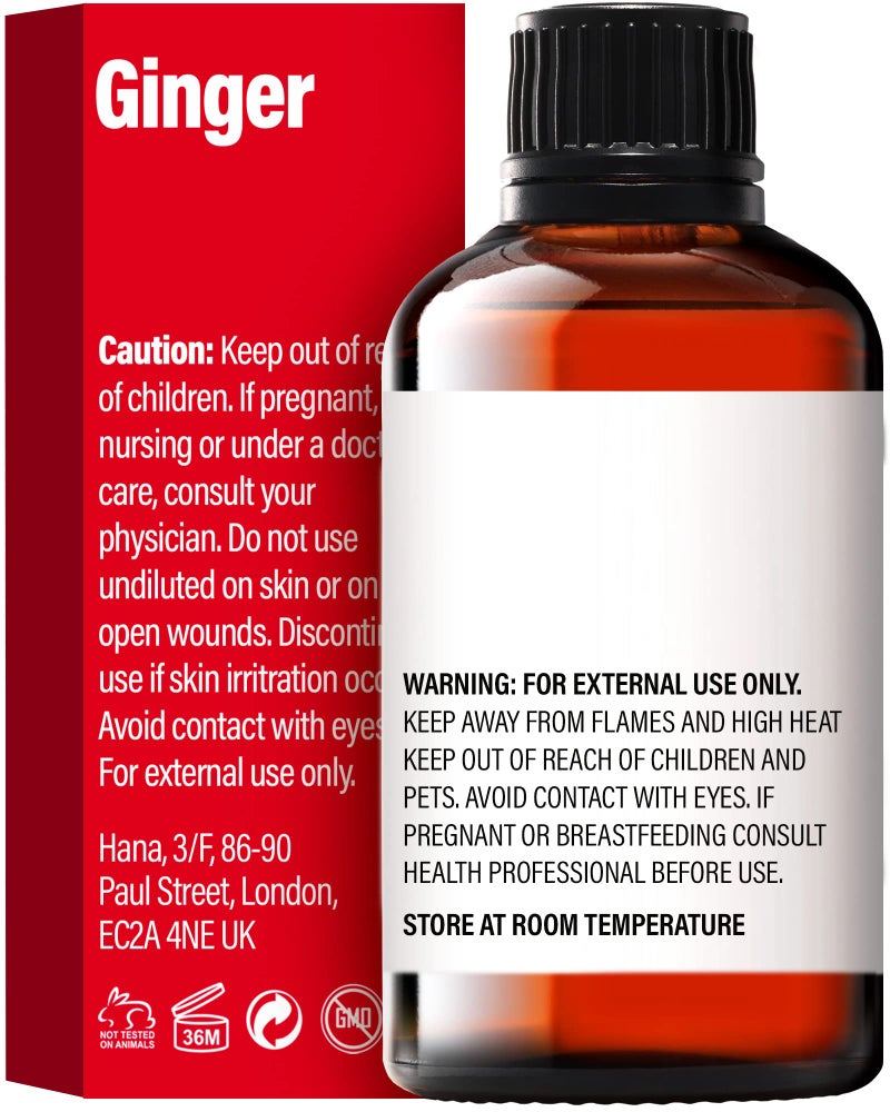 hana H'ana Ginger Essential Oil - 1.02 Fl Oz - for Hair, Skin, Diffuser, Aromatherapy, DIY Candle & Soap Making - Image 2