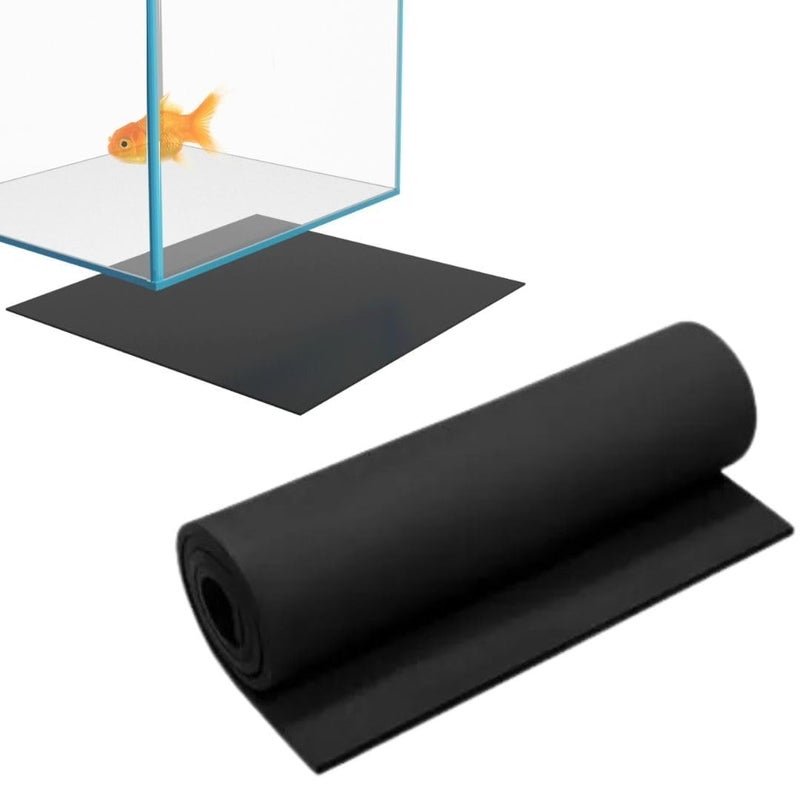 VAYINATO ® Aquarium Rubber Mat for Fish Tank Base Safety, 90cm x 30cm | Black by Petzlifeworld - Image 1