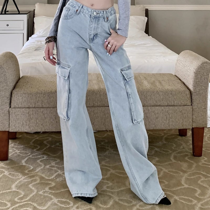Unisex Casual Daily Denim Jeans - Image 3