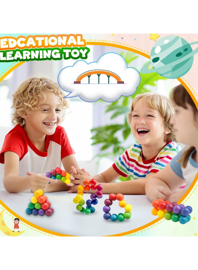 Dominy 2Packs Sensory Fidget Toys for Kids Toddler, Autism Sensory Toy For Autistic Toddler Kids,Ball Autistic ADHD Cool Desk Toy, Calm Down Travel Airplane Essentials Toys for Age 3-12 Year Old - Image 5