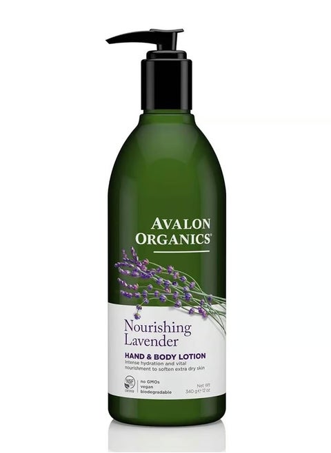 Avalon Organics Nourishing Lavender Hand & Body Lotion 340g