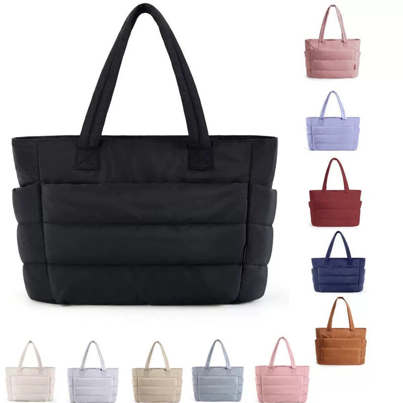 2025 Women's Lightweight Large Capacity Fluffy Shoulder Tote Bag - Image 1